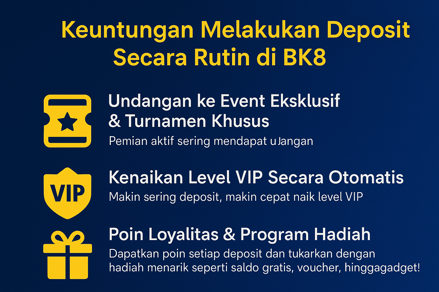 Keuntungan Rutin Deposit di BK8